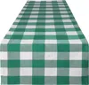 ZULAY KITCHEN EXTRA LONG THICK POLY COTTON BUFFALO PLAID TABLE RUNNERS