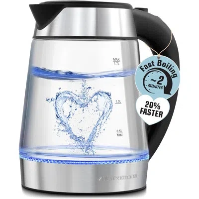 Zulay Kitchen Fast Boiling Electric Water Kettle - 1.7l, 1500w, Auto Shut-off For Overboil & Boil Dry Protection,  In Black