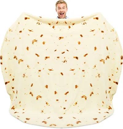 Zulay Kitchen Giant Double Sided Tortilla Blanket 80inches - Novelty Big Tortilla Blanket For Adults And Kids (60 