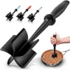Zulay Kitchen Ground Beef Chopper Tool Hamburger Smasher Tool In Black