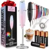 Zulay Kitchen Handheld Milk Frother With 4 Duracell Batteries And Stand Included In Multi