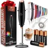 Zulay Kitchen Handheld Milk Frother With 4 Duracell Batteries And Stand Included In Multi