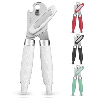 Zulay Kitchen Heavy Duty Stainless Steel Manual Can Opener Ergonomic Soft Grip Handles In Multi