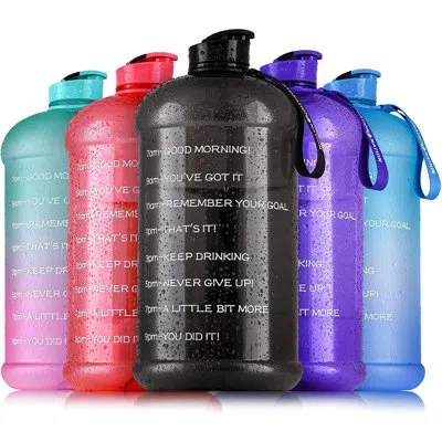 Zulay Kitchen Hydration Nation Portable Water Bottle With Fruit Infuser For Healthy & Delicious Drink In Black
