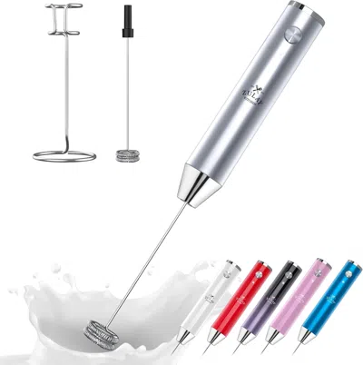 Zulay Kitchen Lux Rechargeable Milk Frother Handheld - Powerful 2-speed Motor, Fully Waterproof In Multi