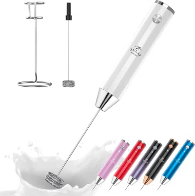Zulay Kitchen Lux Rechargeable Milk Frother Handheld - Powerful 2-speed Motor, Fully Waterproof In Multi