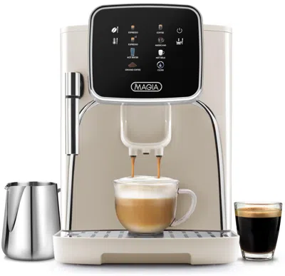 Zulay Kitchen Magia Clasica - Fully Automatic Espresso Machine With Grinder And Touch Screen In Gray