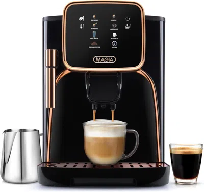 Zulay Kitchen Magia Clasica - Fully Automatic Espresso Machine With Grinder And Touch Screen In Black