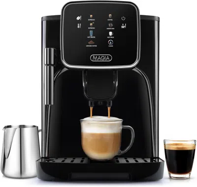 Zulay Kitchen Magia Clasica - Fully Automatic Espresso Machine With Grinder And Touch Screen In Black