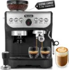 ZULAY KITCHEN MAGIA MANUAL ESPRESSO MACHINE WITH GRINDER AND MILK FROTHER
