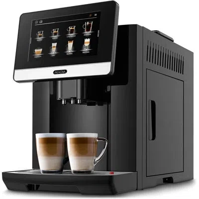 Zulay Kitchen Magia Super Automatic Coffee Espresso Machine Espresso Coffee Maker 1800ml By  In Black