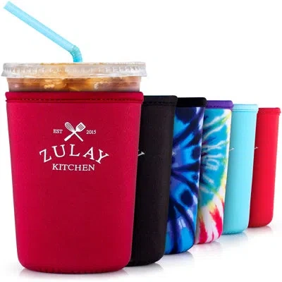Zulay Kitchen Medium Reusable Iced Coffee Sleeve In Maroon
