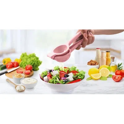 Zulay Kitchen Metal Lemon Squeezer Citrus Juicer Manual Press For Extracting The Most Juice In Black