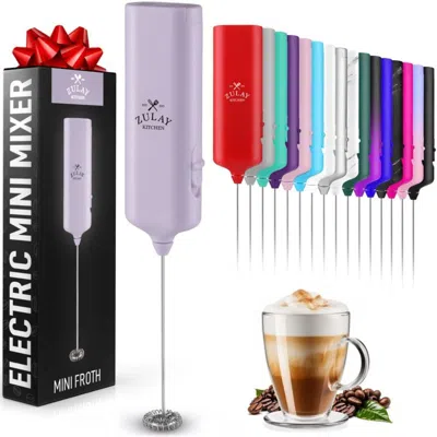 Zulay Kitchen Powerful Mini Milk Frother Handheld - Electric Hand Mixer