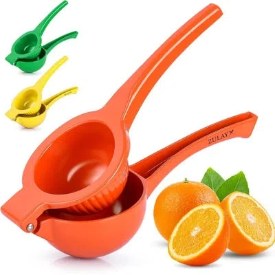 Zulay Kitchen Premium Metal Orange Squeezer, Heavy-duty Citrus Juicer, Dishwasher Safe