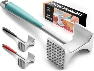 Zulay Kitchen Professional Meat Hammer Tool With Comfort Grip Handle In Multi