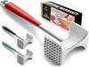 Zulay Kitchen Professional Meat Hammer Tool With Comfort Grip Handle In Red