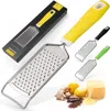 ZULAY KITCHEN PROFESSIONAL STAINLESS STEEL FLAT HANDHELD CHEESE GRATER