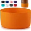 Zulay Kitchen Protective Silicone Boot For 3.5" Diameter Water Bottles - Anti-slip Water Bottle Bumper Sleeve Cove In Orange