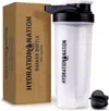 Zulay Kitchen Protein Shaker Bottle 28oz - Shaker Bottles For Protein Mixes With Paddle Shaker Ball