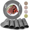 Zulay Kitchen Round Placemats Braided - Set Of 6