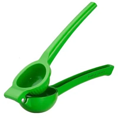 Zulay Kitchen Simple Craft Lemon Squeezer Single Bowl Citrus Juicer Handheld Manual Lemon Juicer Green