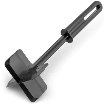 Zulay Kitchen Simple Craft Meat Chopper - Meat Masher, Ground Beef Masher, Hamburger Chopper Utensil - Black