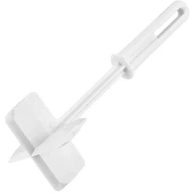Zulay Kitchen Simple Craft Meat Chopper - Meat Masher, Ground Beef Masher, Hamburger Chopper Utensil - White