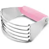 Zulay Kitchen Stainless Steel Dough Blender, Pastry Cutter, Heavy Duty Pastry Blender And Dough Cutter With Blades