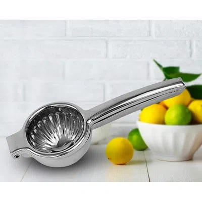 Zulay Kitchen Stainless Steel Lemon Squeezer Manual Citrus Press Juicer And Lime Squeezer In Silver