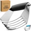Zulay Kitchen Stainless Steel Pastry Blender Tool With Comfortable Grip Handle In Silver