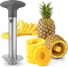 ZULAY KITCHEN STAINLESS STEEL PINEAPPLE CUTTER FOR EASY CORE REMOVAL & SLICING