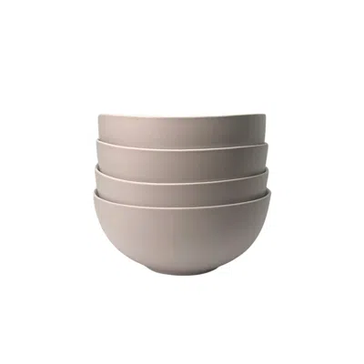 Zulay Kitchen The Contour Bowl - Set Of 4 In Burgundy