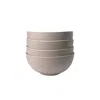 Zulay Kitchen The Contour Bowl - Set Of 4 In White