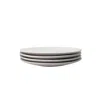 Zulay Kitchen The Contour Salad Plate - Set Of 4 In White
