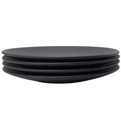 Zulay Kitchen The Contour Salad Plate - Set Of 4 In Blue