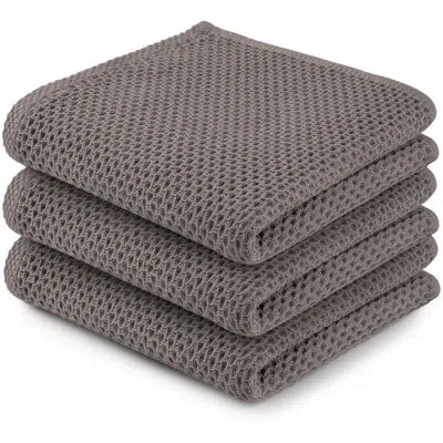 Zulay Kitchen Waffle Weave Dish Towel - 13x28 3 Pack