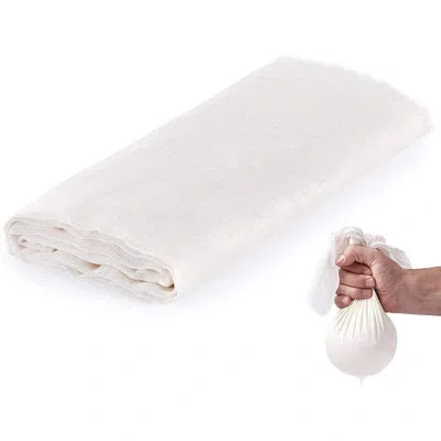 Zulay Kitchen White Reusable Ultra Fine Cheese Cloths Cotton