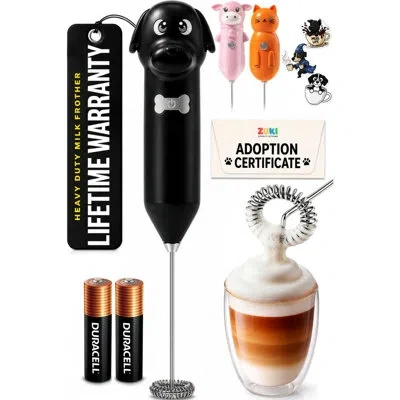 Zulay Kitchen Zuki Dog Frother With Fun Stickers Included In Multi