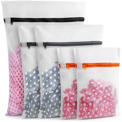 Zulay Kitchen Zulay Home 5 Pack Mesh Laundry Bags For Delicates - Reusable Mesh Laundry Bags 5 Pack Mix 2