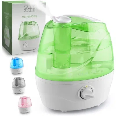 Zulay Kitchen Zulay Home Cool Mist Humidifiers For Bedroom (2.2l Water Tank) - Quiet Ultrasonic Humidifiers For La In Green