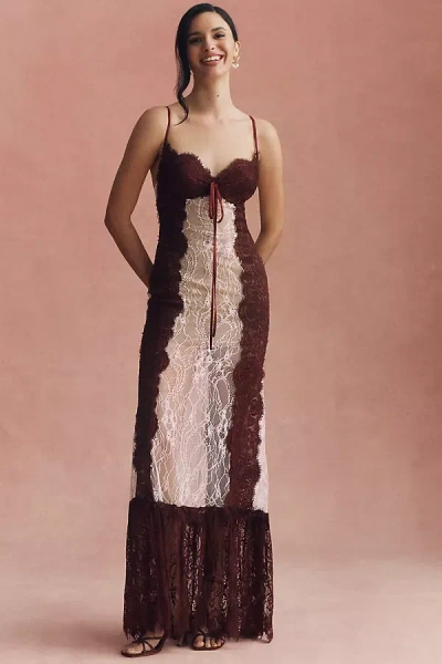 Zuleyha Kuru Uma Maxi Dress In Burgundy