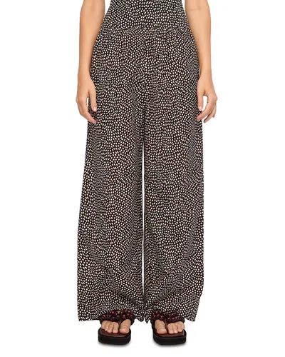 Zulu & Zephyr Cotton-blend Pants Swim Cover-up In Black