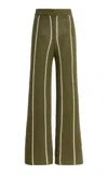 Zulu & Zephyr Exclusive Knit Cotton Pants In Green