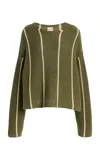 Zulu & Zephyr Exclusive Knit Cotton Sweater In Green
