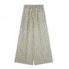 Zulu & Zephyr Pecan Organic Cotton Pant In White In Green