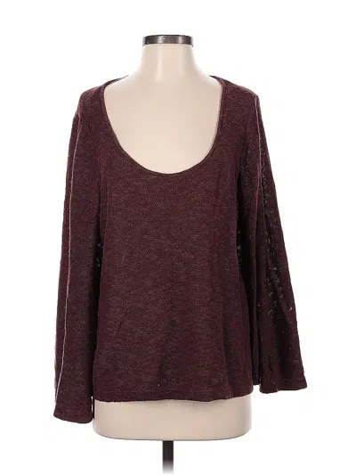 Pre-owned Zulu & Zephyr Pullover Sweater In Burgundy