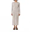 Zulu & Zephyr Shell Rouched Knit Dress In White In Gray