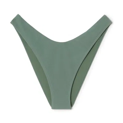 Zulu And Zephyr Textured Curve Brief In Eucalyptus