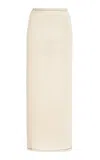Zulu & Zephyr Cotton-blend Knit Skirt In Ivory